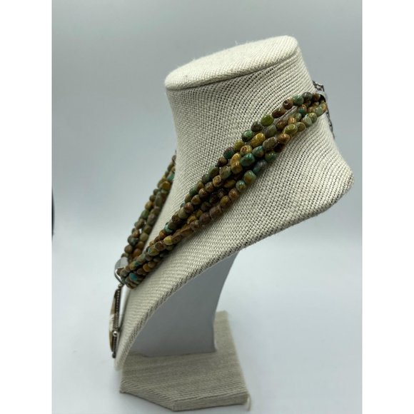 JAY KING 925 Sterling Turquoise Necklace w/ Jasper - Picture 2 of 12